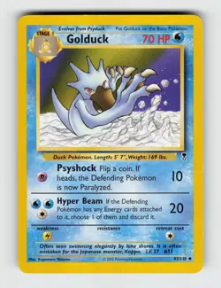 Golduck 43/110 Uncommon Legendary Collection Pokemon 2002 Lightly Played - Image 1