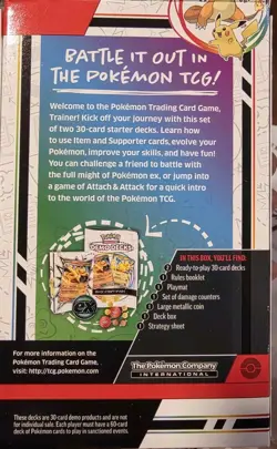 Pokemon Demo Decks Pikachu ex & Charizard ex Factory Sealed 2024 Level 1 - Image 2
