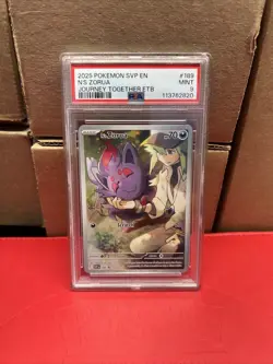 2025 POKEMON SVP EN-SV JOURNEY TOGETHER ETB PROMO #189 N'S ZORUA PSA 9 - Image 1