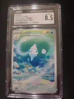 Vanillish 112/086 CGC 8.5 White Flare Illustration Rare Pokemon Slab - Image 1