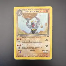 Pokemon Dark Machoke Team Rocket Regular Uncommon 60HP 40/82 English Unlimited - Image 1