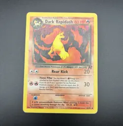 Pokemon Dark Rapidash Team Rocket Regular Non Holo Uncommon 60HP 44/82 English - Image 1