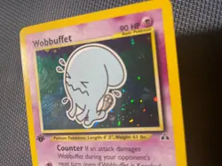Pokemon Wobbuffet 16/75 1st Edition Neo Discovery Holo DMG - Image 3