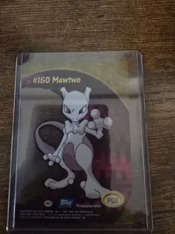 Pokemon Card Mewtwo #150 PC5 Topps TV Animation Edition EX - Image 2