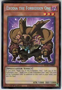 Exodia the Forbidden One BLGG-EN002 Battles of Legend: Glorious Gallery Yugioh - Image 1