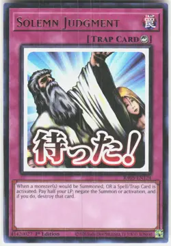 Solemn Judgment RA05-EN124 Yugioh - Image 1