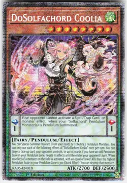 DoSolfachord Coolia Starlight Rare RA05-EN018 Yugioh - Image 1