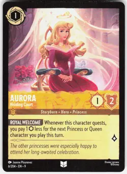 Aurora Holding Court 6/204 Fabled Disney Lorcana - Image 1