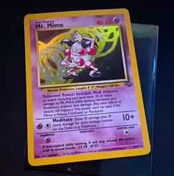 Wizards of the Coast Pokemon TCG Mr. Mime 6/64 Jungle Holo Rare Eng HP40 1999 - Image 1