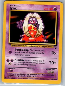 Jynx 45/130 Non Holo Base Set 2 - Pokemon Card - LP - Image 1