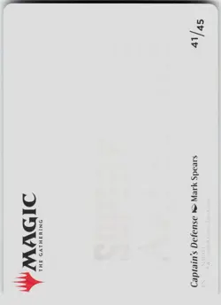 Captain's Defense Art Card 41 Marvel Super Heroes Magic the Gathering - Image 2