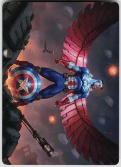 Captain America Unbowed Art Card 5 Marvel Super Heroes Magic the Gathering - Image 1