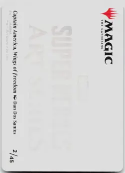 Captain America Unbowed Art Card 5 Marvel Super Heroes Magic the Gathering - Image 2