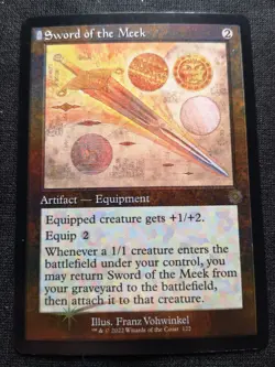 Sword Of The Meek - Schematic - Foil - The Brothers' War - NM - EN - 122 - Image 1