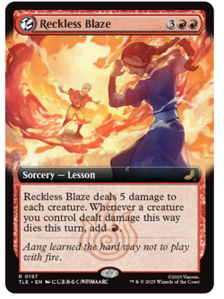 Reckless Blaze - Extended Art Avatar MTG - Image 1