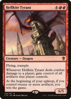 Hellkite Tyrant #128 (MP) Commander 2016 C16 Magic MTG - Image 1