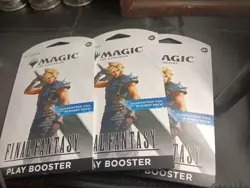 3 Magic The Gathering Final Fantasy Play Booster Sleeved Pack - Image 1