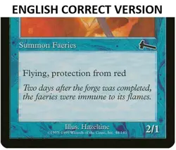 Weatherseed Faeries, T - Chinese Mtg MISPRINT. Wrong Artist - Image 4