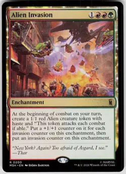 Alien Invasion 200 Marvel Super Heroes Magic the Gathering - Image 1