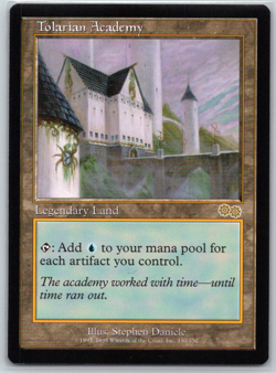 Tolarian Academy NM Near Mint Urza's Saga 1998 Land Rare MTG Magic the Gathering - Image 1