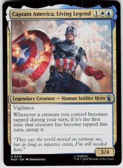 Captain America Living Legend 210 Marvel Super Heroes Magic the Gathering - Image 1