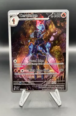 Pokemon TCG Ceruledge 197/191 SV08 Surging Sparks Holo Illus Rare 140 HP - Image 1