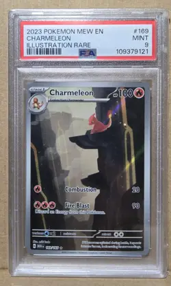 Charmeleon 2023 Pokemon SV 151 #169 Illustration Rare PSA 9 - Image 1