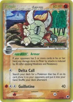 Pinsir (Delta Species) - 9/101 - Holo Rare - Reverse Holo HP, English Pokemon EX - Image 1