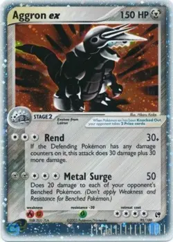 Aggron EX - 95/100 - Rare Holo EX DMG, English Pokemon EX Sandstorm - Image 1