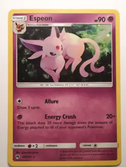 Espeon 89/214 - Cosmos Blister - Lost Thunder - Holo - Pokemon - NM - Image 1