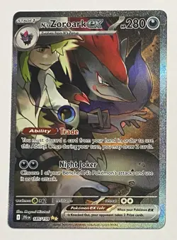 N's Zoroark ex 185/159 Journey Together Pokemon Holo NM - Image 1