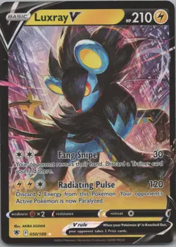 Luxray V 050/189 Holo V Rare Astral Radiance Pokemon Near Mint - Image 1