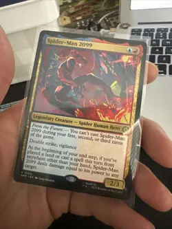 MTG Spider-Man 2099 SPM 150 Rare Creature Magic Gathering NM In Hand - Image 1