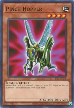 1x Pinch Hopper - Unlimited NM Eng YuGiOh - IOC 25th - Image 1