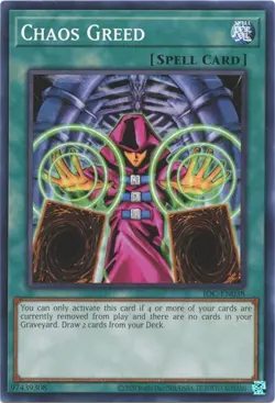 1x Chaos Greed - Unlimited NM Eng YuGiOh - IOC 25th - Image 1