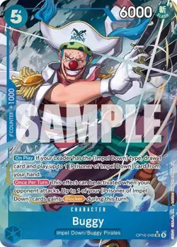 One Piece Buggy (Alternate Art) - OP16-048 - SR - Foil, Near Mint The Time of Ba - Image 1