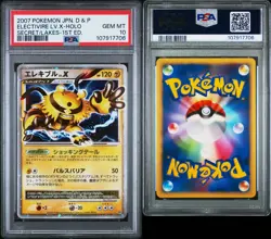 2007 SECRET OF THE LAKES ERROR LABEL 1ST EDITION ELECTIVIRE LV.X PSA 10 POP 40📈 - Image 4
