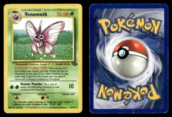 Venomoth 29/64 Unlimited Rare Jungle Pokemon Card - 2 - Image 1