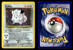 Clefairy 5/102 Holo Rare Base Set Unlimited Pokemon Card - Image 1