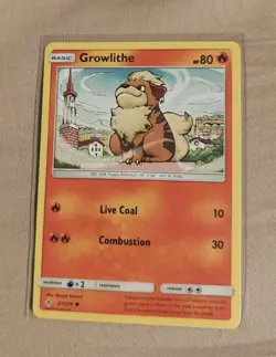 Pokemon TCG Growlithe 21/214 Sm-Unbroken Bonds Regular NM Card - Image 1