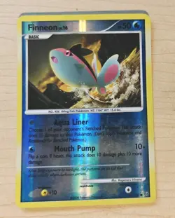 Pokemon TCG Finneon 61/100 Stormfront Reverse Holo LP/MP Card - Image 1