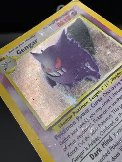 Gengar 5/62 Fossil Holo Vintage Pokemon Card 1999 HP - Image 4
