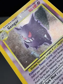 Gengar 5/62 Fossil Holo Vintage Pokemon Card 1999 HP - Image 5