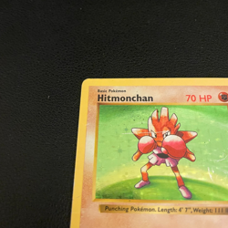 Hitmonchan 7/102 Base Set Pokemon Card Shadowless Holo Rare Moderately Played MP - Image 3