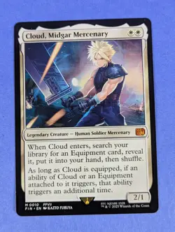 MTG Magic: FINAL FANTASY: Cloud, Midgar Mercenary #0010 Mythic - NM - Image 1