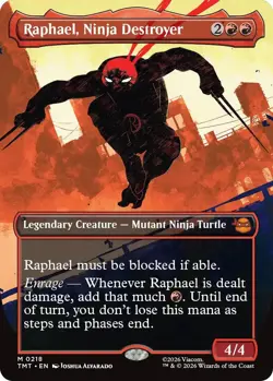 Raphael, Ninja Destroyer (Borderless) - 218 / English / Near Mint MTG - Image 1