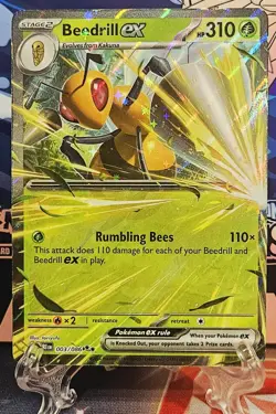 Beedrill ex 003/086 ME04: Chaos Rising Pokemon TCG - Image 1