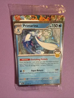 Pokemon Primarina 020/084 Pitch Black Sealed Promo Barnes Noble Black Star SWIRL - Image 1