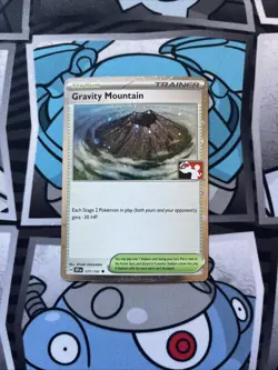 Gravity Mountain 177/191 Cosmos Holo Pokemon Play Prize Pack Stamp - Image 1