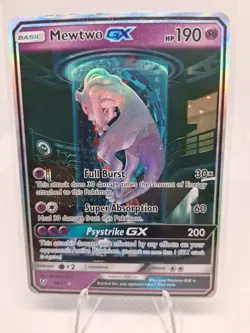 Pokemon Mewtwo GX 78/73 Shining Legends Full Art Shiny Holo Rare GX English - Image 1